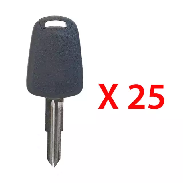 New Uncut Transponder Key Replacement for GM ID46 GM EXT Chip DW05AP (25 Pack)