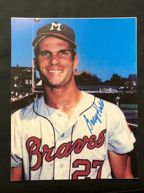 GARY KOLB Milwaukee Braves Signed 8x10 Photo Picture Autograph Auto