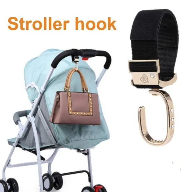 360 Degree Rotation Baby Stroller Hook Zinc Alloy Cart Hanger  Pushchair