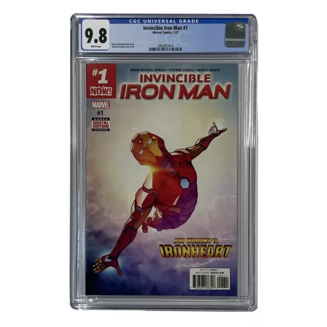 Invincible Iron Man #1 CGC 9.8 (2017) 1st Cover of Riri Williams Ironheart MCU