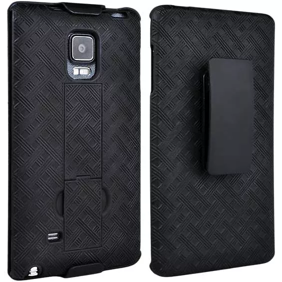 Samsung Galaxy Note Edge Shell/Holster Combo Case with Kickstand in Black