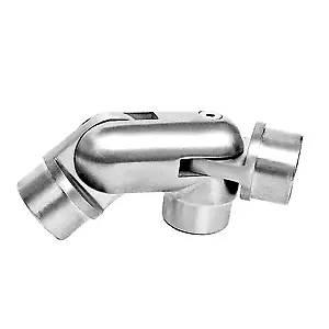Three Articulated Way Joint 42.4mm AISI 304 or 316 Stainless Steel Handrail B...