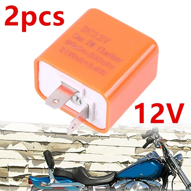 Centrale Clignotante 12v Relais Clignotant LED Moto BlueXP - 12V 2 Broches (lot De 2) Relais Clignotant 2 Broches Moto