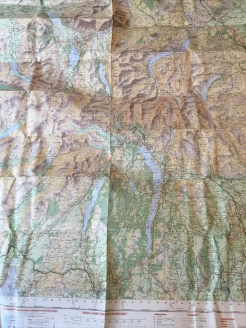 1974 Ordnance Survey One Inch Tourist Map Lake District (inc Ambleside & Keswick 3