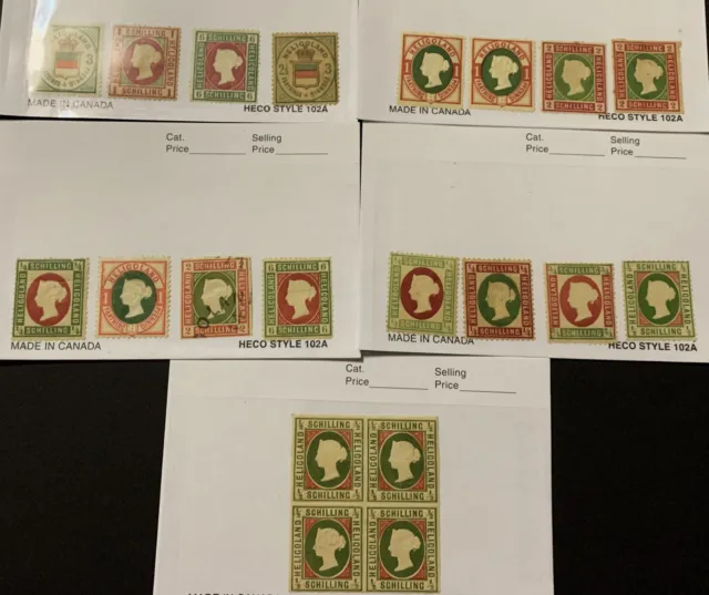 Heligoland CLASSICS  20 stamps - mixed/few previously hinged 20 stamps