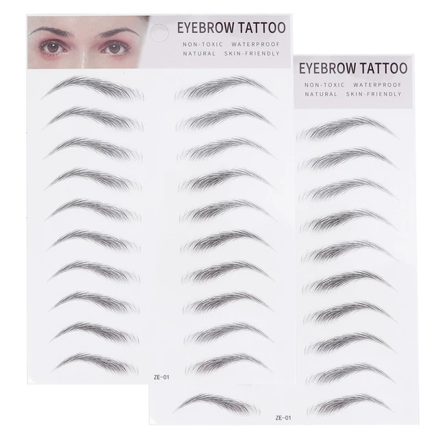 Pegatinas para cejas Miss 3d con forma de ceja artificial 2 piezas