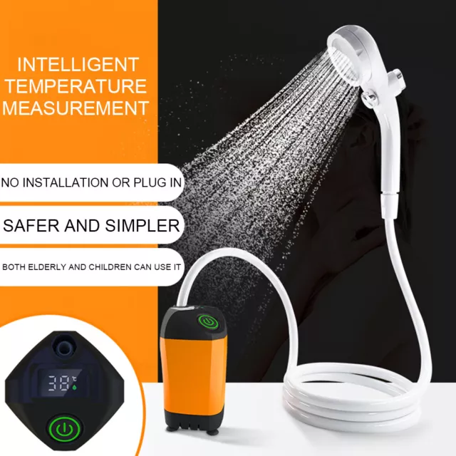 Portable Shower Camping Shower Outdoor Camp Electric Rechargeable Shower Pump