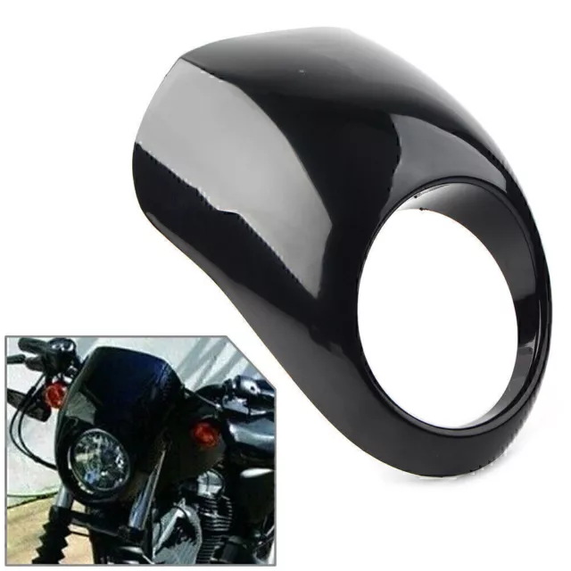 Front Headlight Fairing Light Cover Black Fit Harley Sportster Dyna XL 883 1200