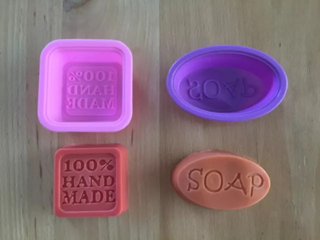 Silicone Soap Moulds - 100% handmade or SOAP mould - FREE POSTAGE!