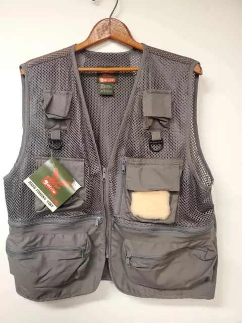 GARCIA FISHING VEST Sports Vest Hunting OSFA Adjustable Multi Pocket Khaki  $10.00 - PicClick