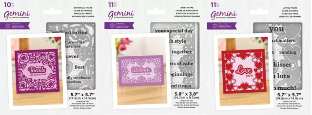 Gemini - Cadre Timbre & Matrice de découpe Collection Par Crafters Companion