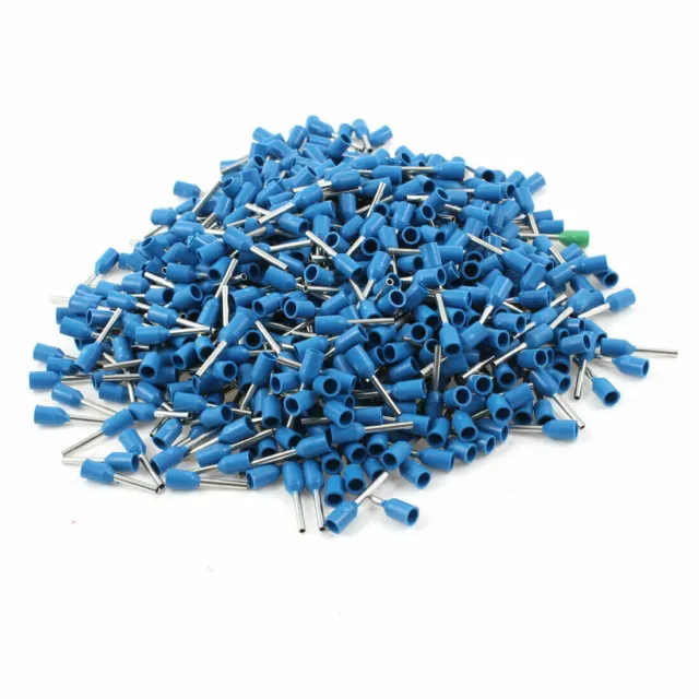 1000Pcs Wire Copper Crimp Connector Insulated Pin Terminal for AWG 18 ⊕IK