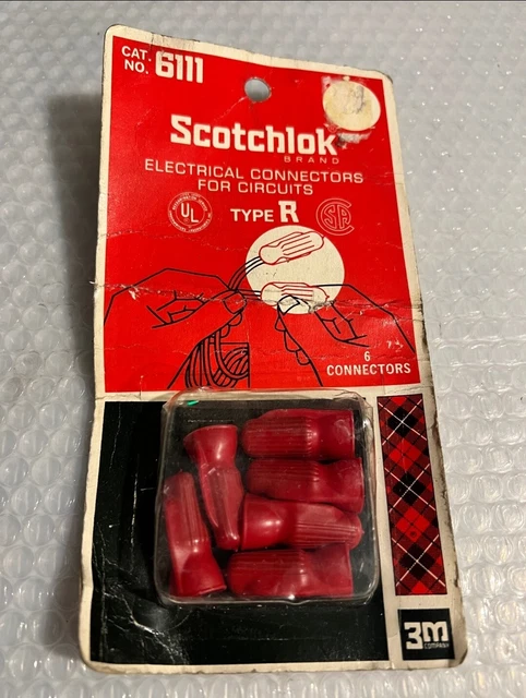 🔥3M Scotchlok Electrical Connectors For Circuits 6 Count. FREE SHIPPING🇺🇸