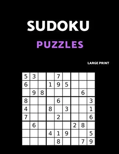 SUDOKU PUZZLES LARGE Print: 80 Easy Sudoku Puz. Puzzles