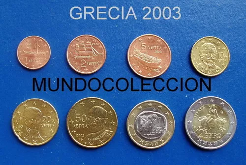 EUROS GRECIA 2003 Serie completa S/C - GREECE SET