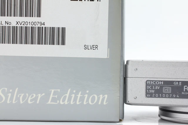 Limited to 3,200 units! [MINT in Box ] RICOH GR II Silver Edition 16.2MP JAPAN 11