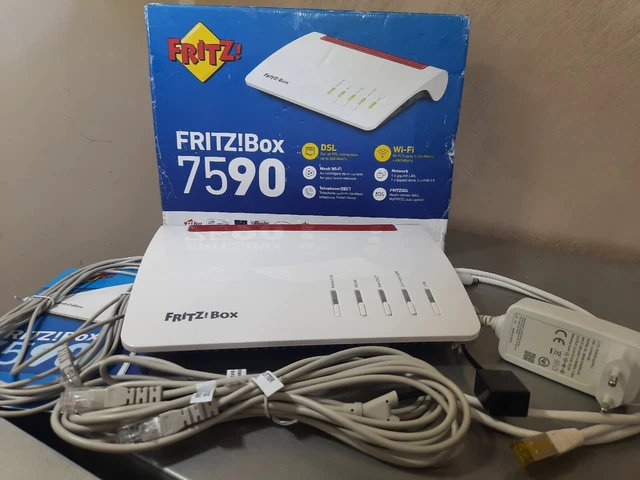 AVM FRITZ Box 7590 NO BRAND  MODEM ROUTER VOIP- FIBRA ADSL MESH WI-FI  2533 Mb