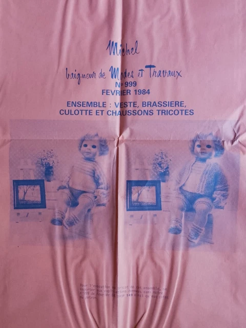 Patron De Vêtements Pour Poupée Modes Et Travaux - Numéro De Février 1984 - COMPLET Non Découpé