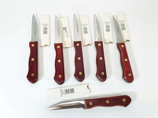 Tramontina Brazil High Carbon Stain Free Knives Paring Knife 3" Lot of 6 (#1)