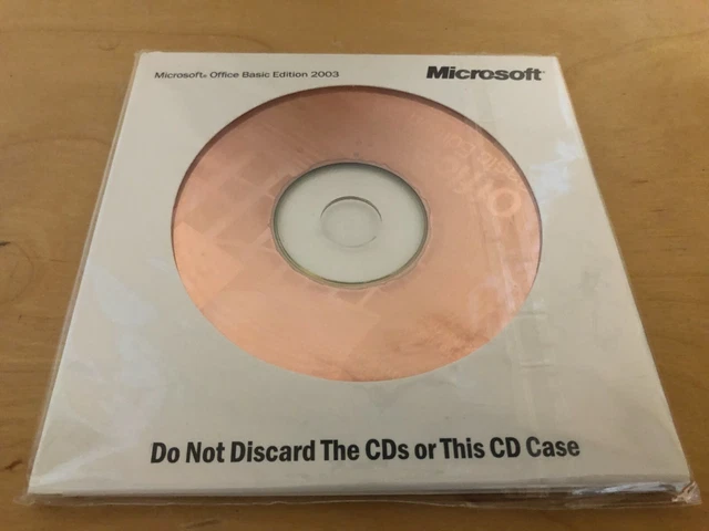 FULL VERSION CD with Key Dell Microsoft Office Basic 2003 $18.00 ...