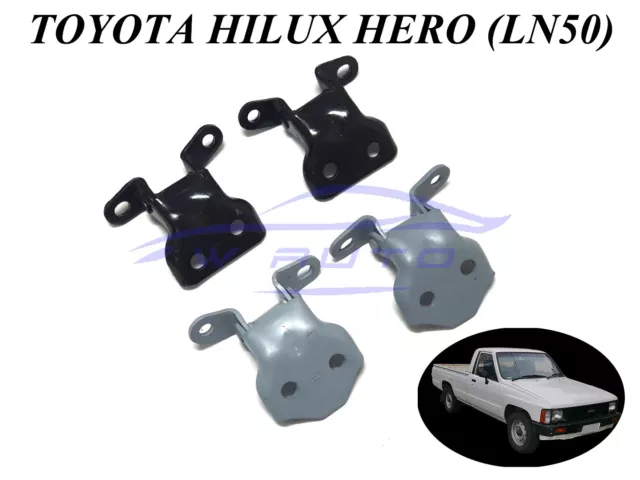 4Pcs Lh Rh Door Hinges Hinge Up Low Fits Toyota Hilux Ln50 Ln55 Ln60 1983-1991