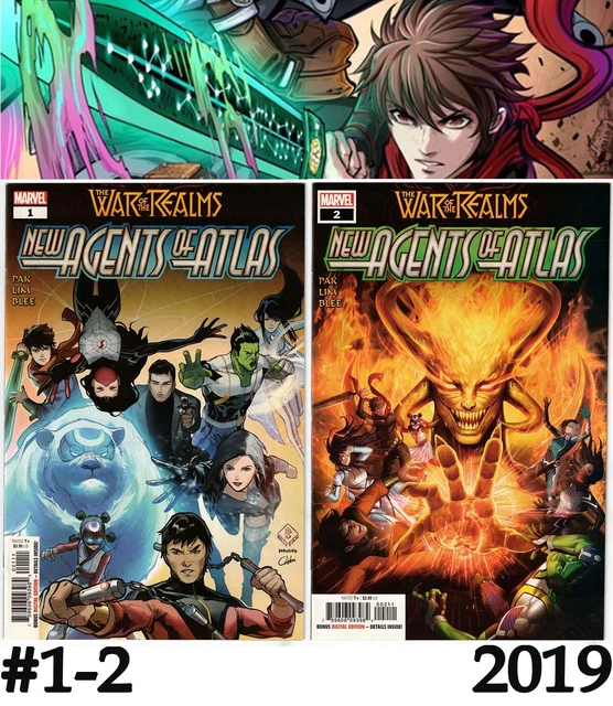War Of The Realms New Agents Of Atlas #1-2 (2019)-1St Sword Master App+Cover- Nm