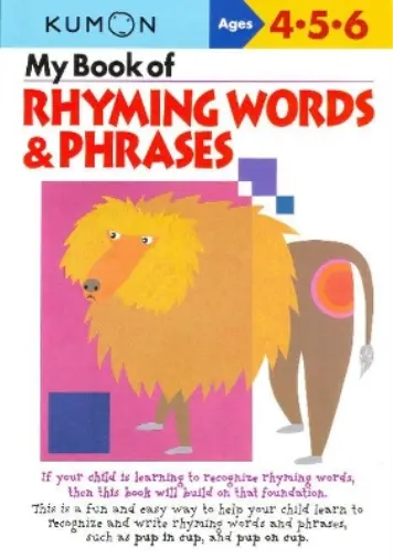 Kumon My Book Of Rhyming Words And Phrases (Paperback)