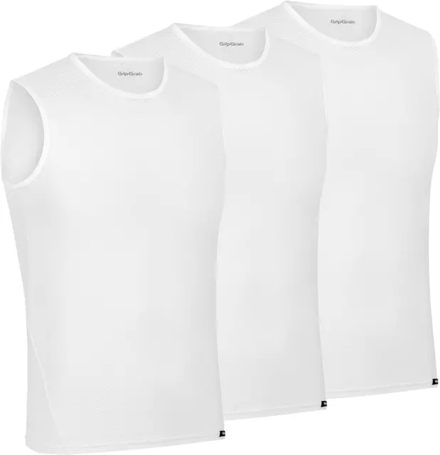 GripGrab Ultralight 1 and 3 Pack Sleeveless Base Layer Mesh Summer Cycling Anti