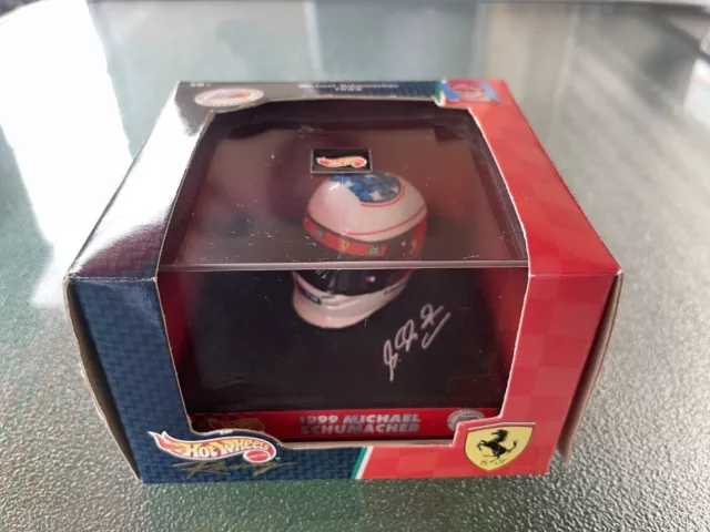 Hot Wheels Helm Michael Schuhmacher Collection 1999 Ferrari 1/8 Boxed