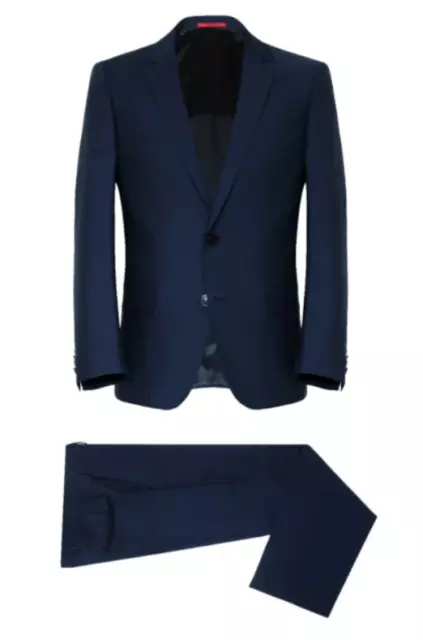 Hugo BOSS C-Hillmen/C-Gordana 2 pc Suit Navy Mens Shorter Fit Size UK 52 *REF114