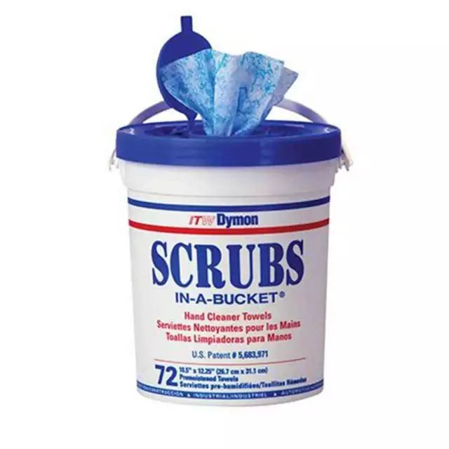 Scrubs In A Bucket Hand Cleaner Wipes 72 Count Container