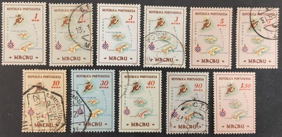 Macao 1956 SG470-2 mm 3v di Set MAP di Macao e bussola CINA 