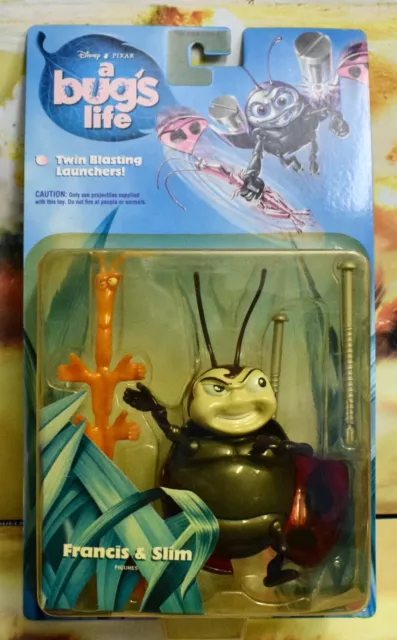Mattel Disney Pixar A Bugs Life Francis & Slim Figure