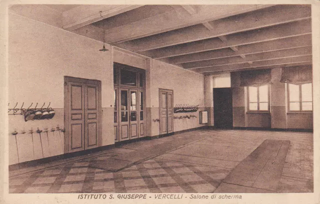 Vercelli - Istituto S.Giuseppe - Salone di scherma - fp 1932