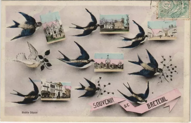 CPA Souvenir de BRETEUIL (28855)