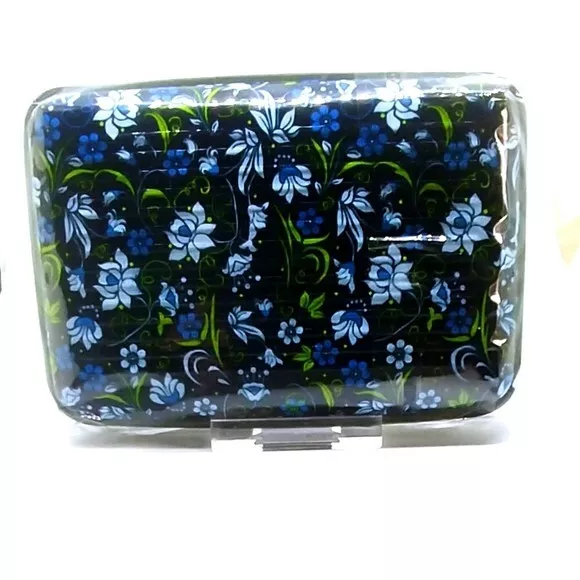 RFID Secure Protector Blocking ID Credit Card Holder Case Fresh Gaden Flower