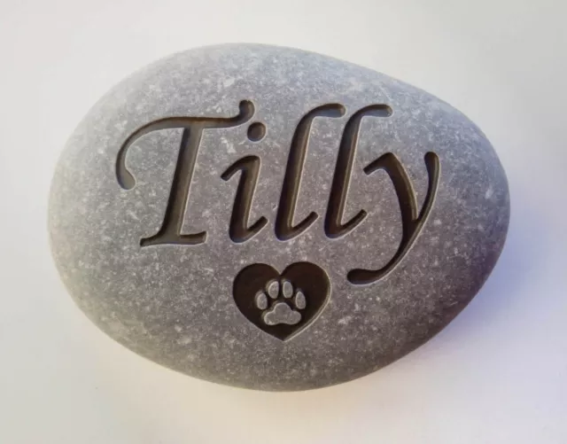 Personalised Pet Memorial Garden Stone Graver Marker for Cat,Dog,Rabbit, UK