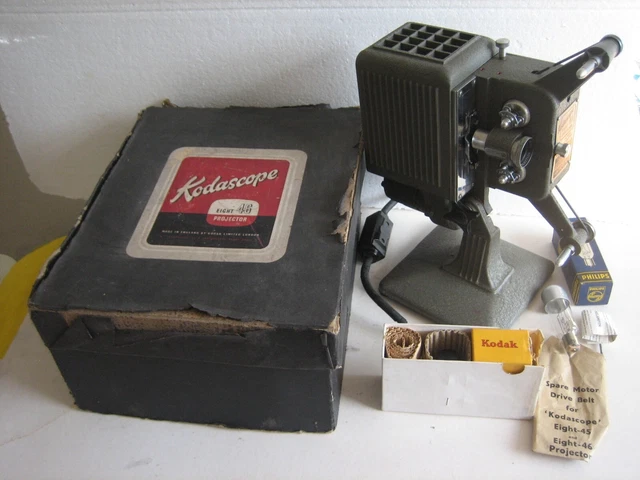 A vintage Kodak Kodascope Eight model 80 projector in case. | #4584281499