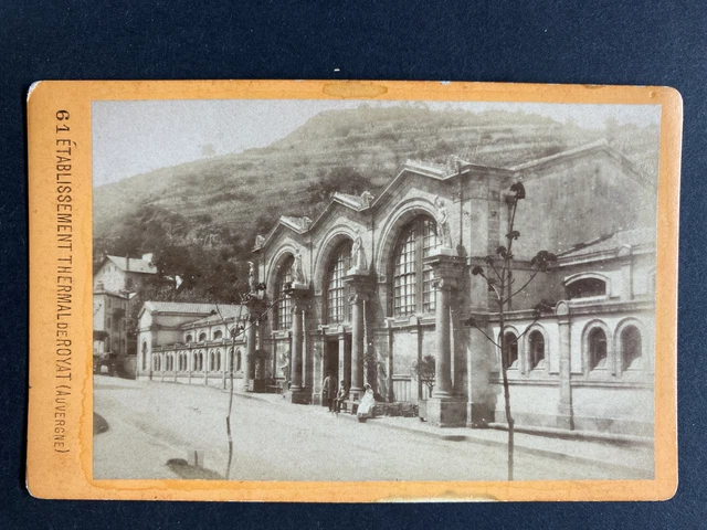 France, Royat, Établissement thermal, vintage albumen print, ca.1880 Tirage vint