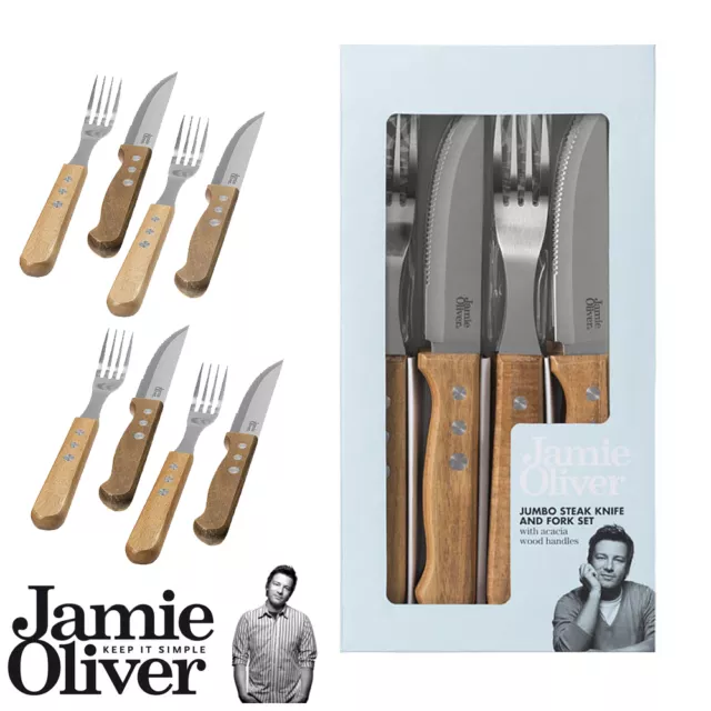 Jamie Oliver - Jumbo steak cutlery set of 8 pieces