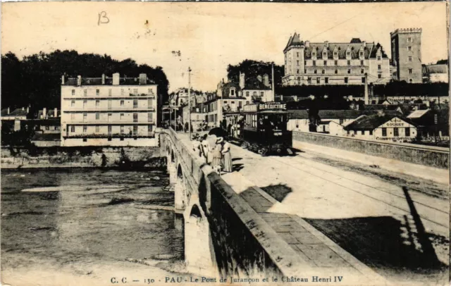 CPA AK PAU Le Pont de Jurancon et le Chateau Henri IV (412117)