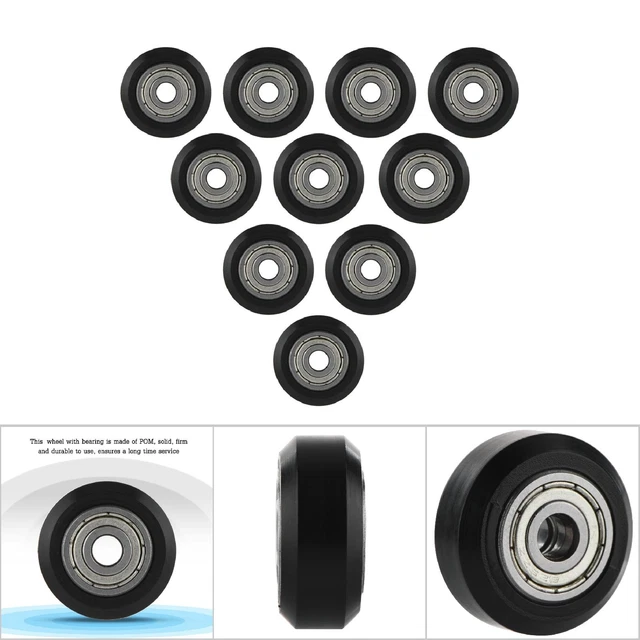 (Grande Ruota) 10 pz POM puleggia in plastica ruota CNC con cuscinetti 5 mm foro per 3D