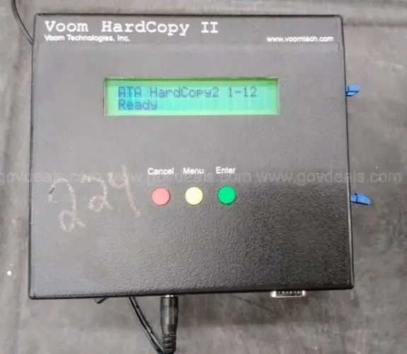 HardCopy II Forensics Hard Drive Duplicator ATA/IDE XLHCP-2PD VOOM TECHNOLOGIES