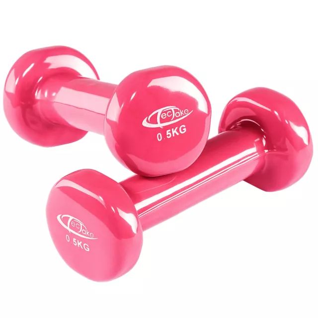 2x 0,5kg Vinyl Hantelset Fitness Hanteln Aerobic Hantel Kurzhanteln Minihantel