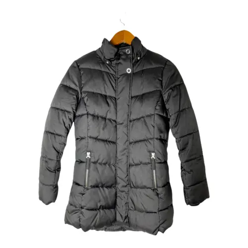 H&M Girl Crew Black Puffer Padded Winter Jacket Coat 10-11 years VGC rrp £35