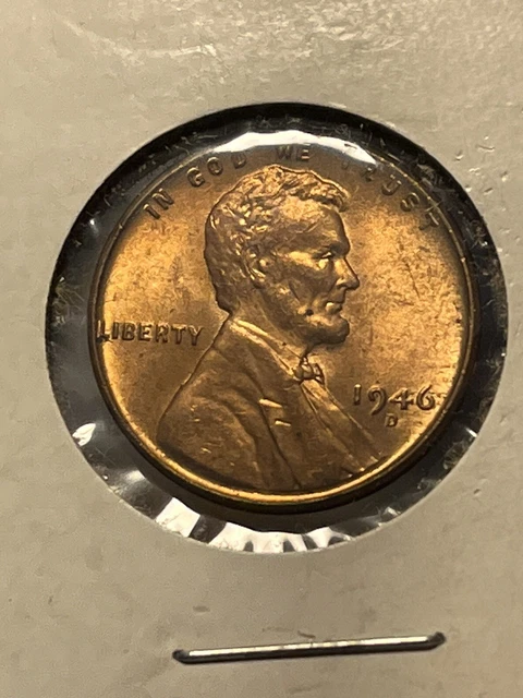 1946-D Lincoln Wheat Cent Penny GEM BU RED *UNCIRCULATED* MS red luster