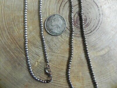 American Eagle Outfitters (AEO)~Silver Tone Beaded Long Necklace 37" 2