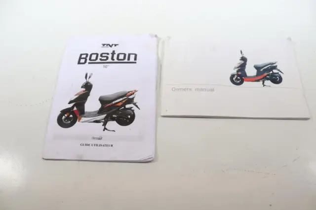 Manuale Utente per scooter TNT MOTOR 50 BOSTON 2017 Per 2020