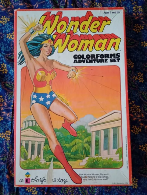 Wonder Woman Colorforms Adventure Set Vintage 1976 in Box DC Comics
