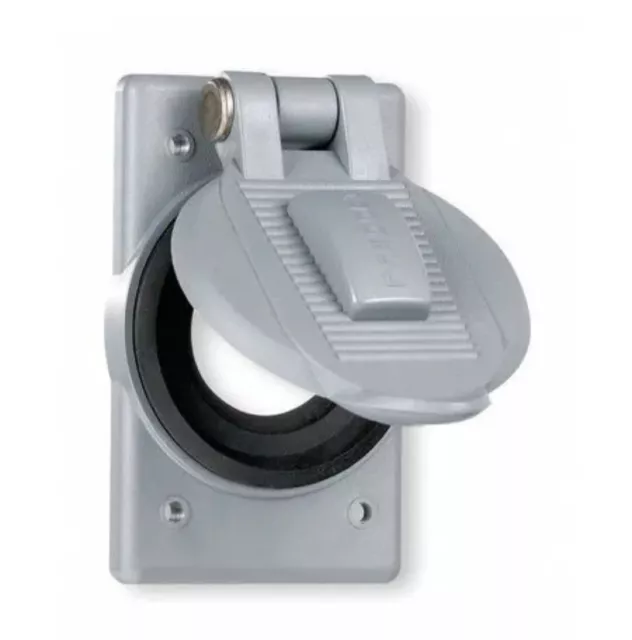 Hubbell HBL20405 HBL Hubbellock Lift Cover Plate for 20403 Receptacle NEW